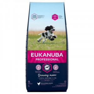 EUKANUBA DOG PUPPY MEDIUM sausā barība kucēniem Vista 15kg